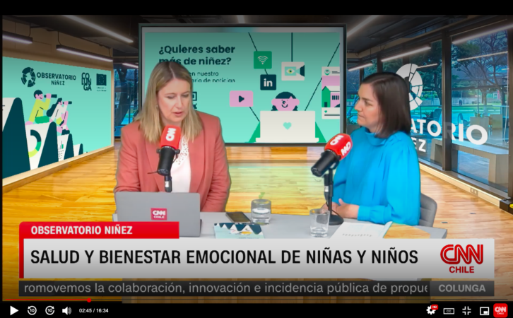 ir a:Conversar sobre el Bienestar en la Niñez: CNN Chile publica ciclo de videopodcast que ahondan en su diagnóstico y desafíos